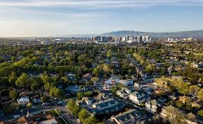 Aerial view of Santa Clara, California